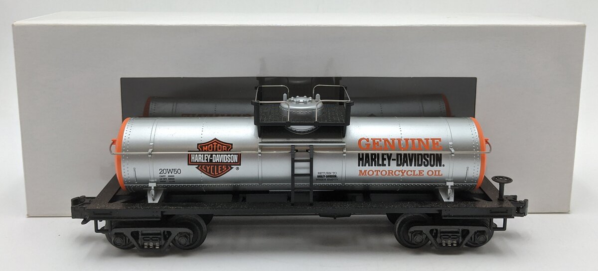 MTH 30-4149A O Gauge Harley Davidson Tank Car #20W50 EX/Box