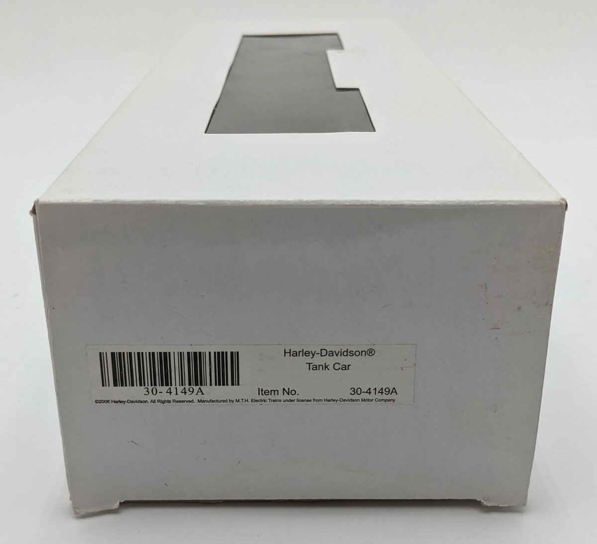 MTH 30-4149A O Gauge Harley Davidson Tank Car #20W50 EX/Box