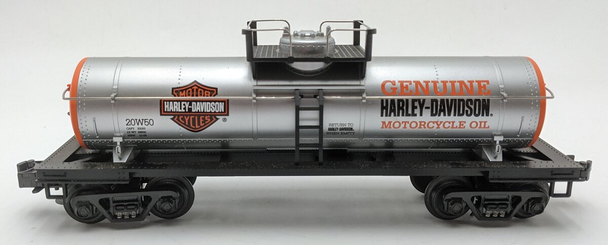 MTH 30-4149A O Gauge Harley Davidson Tank Car #20W50 EX/Box