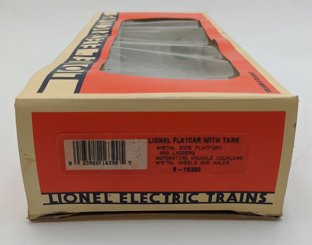Lionel 6-16390 O Gauge Lionelville Fire Rescue Flatcar w/Water Tank VG/Box