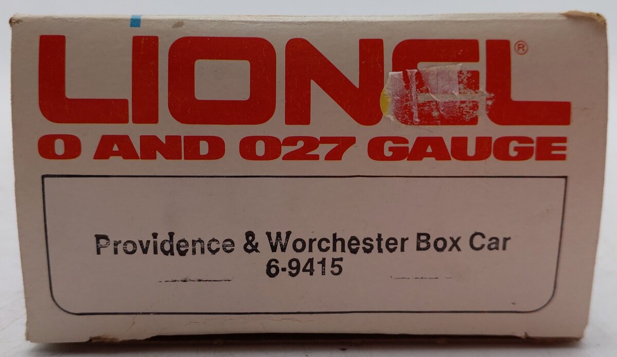 Lionel 6-9415 O Gauge Providence & Worcester Boxcar EX/Box