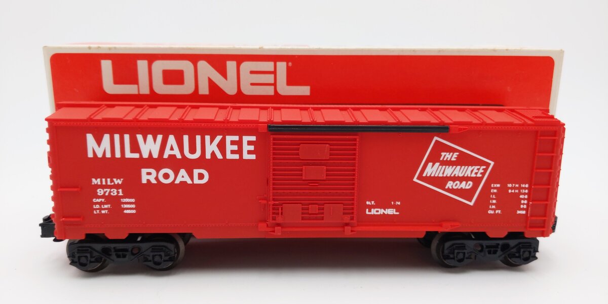 Lionel 6-9731 O Gauge Milwaukee Road Boxcar EX/Box