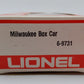 Lionel 6-9731 O Gauge Milwaukee Road Boxcar EX/Box