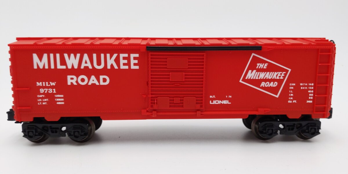Lionel 6-9731 O Gauge Milwaukee Road Boxcar EX/Box