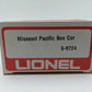Lionel 6-9724 O Gauge Missouri Pacific Boxcar EX/Box