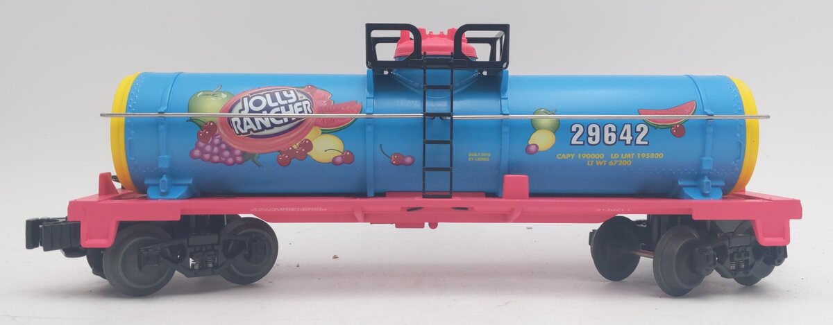 Lionel 6-29642 O Gauge Hershey's Jolly Rancher Single Dome Tank Car EX/Box