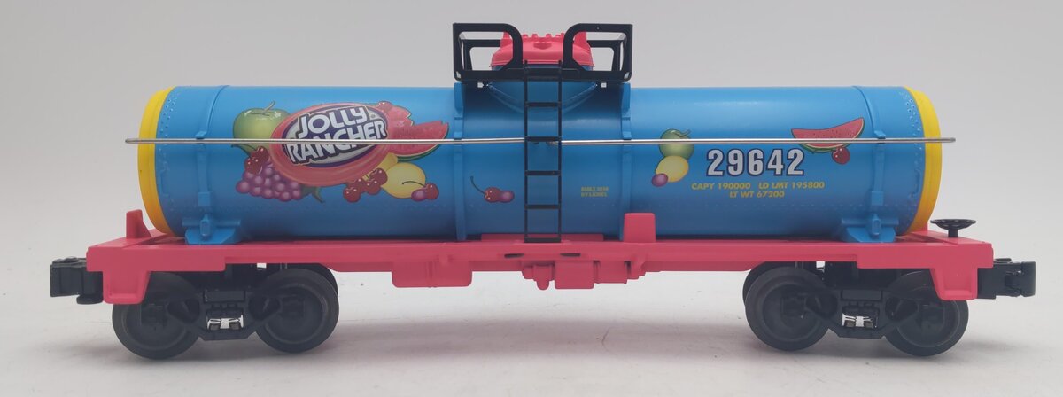 Lionel 6-29642 O Gauge Hershey's Jolly Rancher Single Dome Tank Car EX/Box
