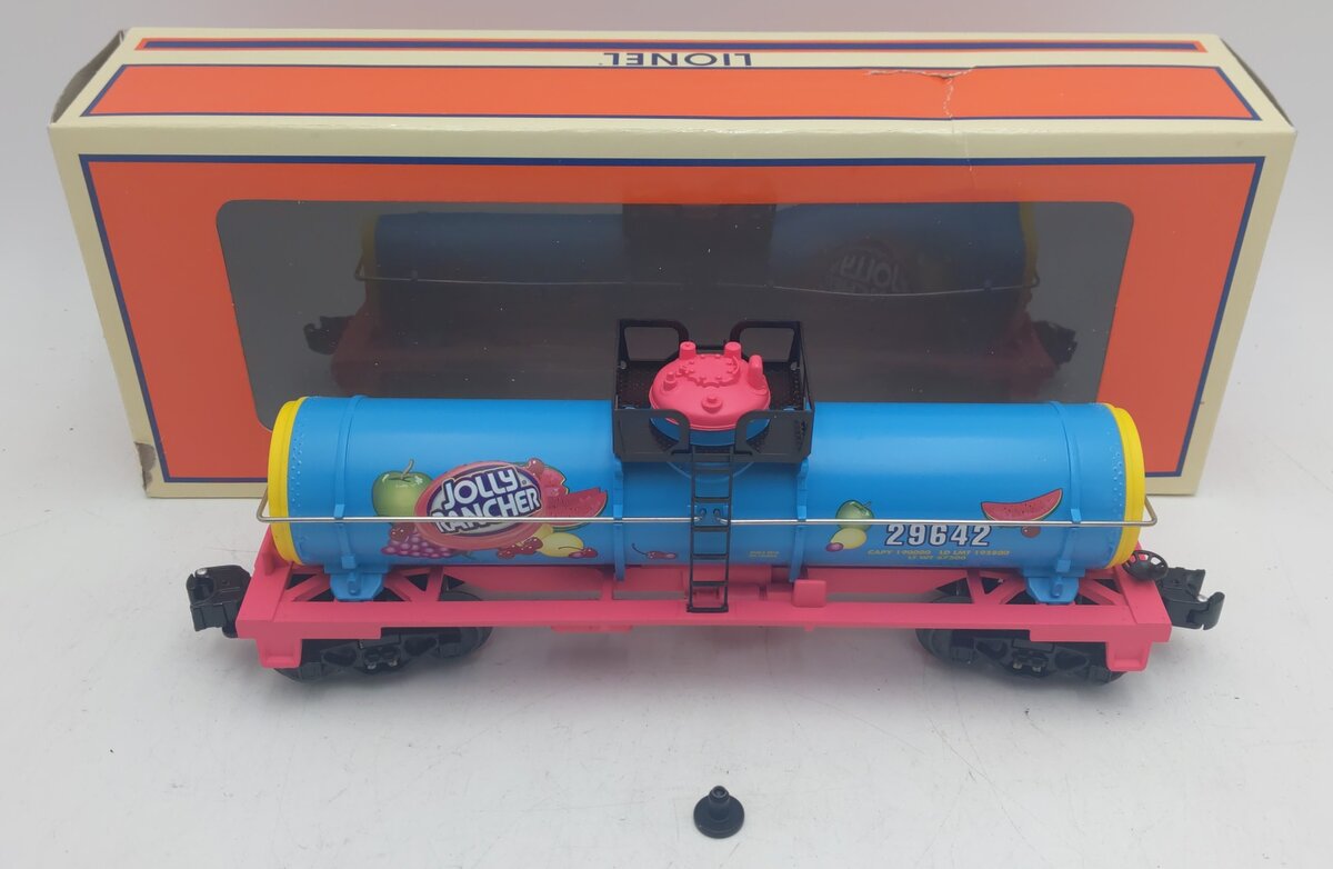 Lionel 6-29642 O Gauge Hershey's Jolly Rancher Single Dome Tank Car EX/Box