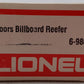 Lionel 6-9866 O Gauge Coors Beer Billboard Reefer Car #9866 EX/Box