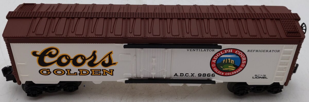 Lionel 6-9866 O Gauge Coors Beer Billboard Reefer Car #9866 EX/Box