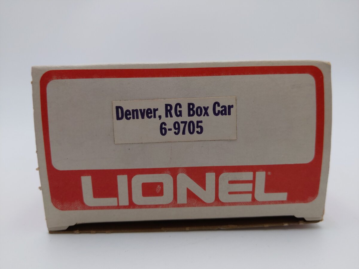 Lionel 6-9705 O Gauge Denver & Rio Grande Western Box Car LN/Box