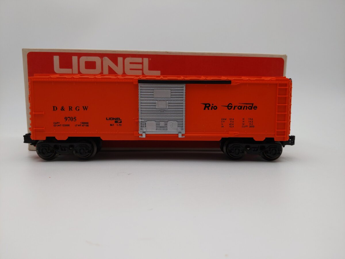 Lionel 6-9705 O Gauge Denver & Rio Grande Western Box Car LN/Box