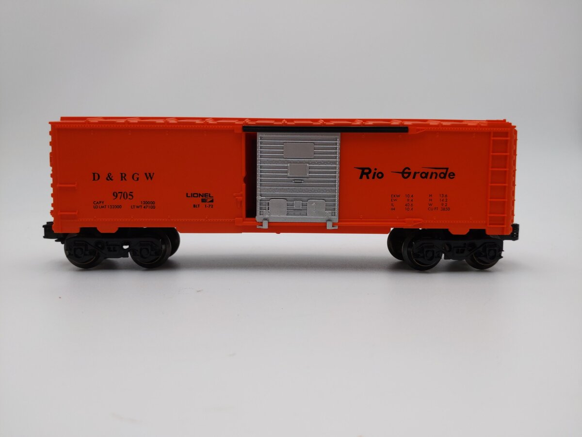 Lionel 6-9705 O Gauge Denver & Rio Grande Western Box Car LN/Box