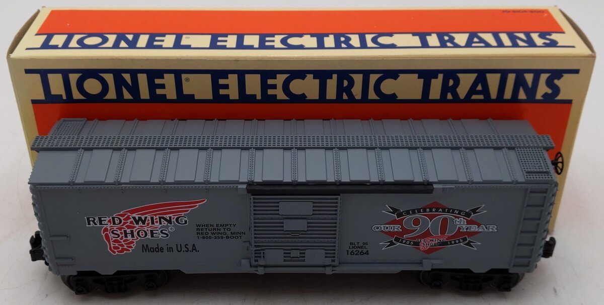 Lionel 6-16264 O Gauge Red Wing Shoes Boxcar #16264 EX/Box