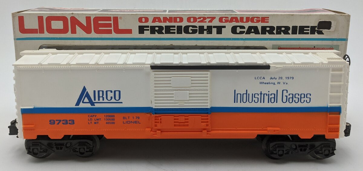 Lionel 6-9733 O Gauge Airco LCCA Boxcar with Tank VG/Box