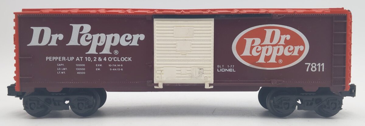 Lionel 6-7811 O Gauge Dr. Pepper Boxcar #7811 EX/Box