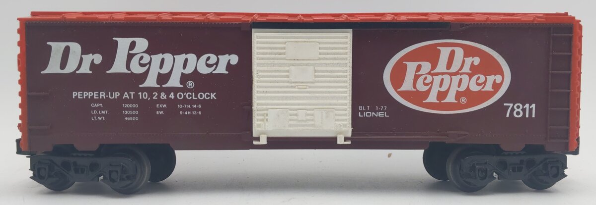 Lionel 6-7811 O Gauge Dr. Pepper Boxcar #7811 EX/Box