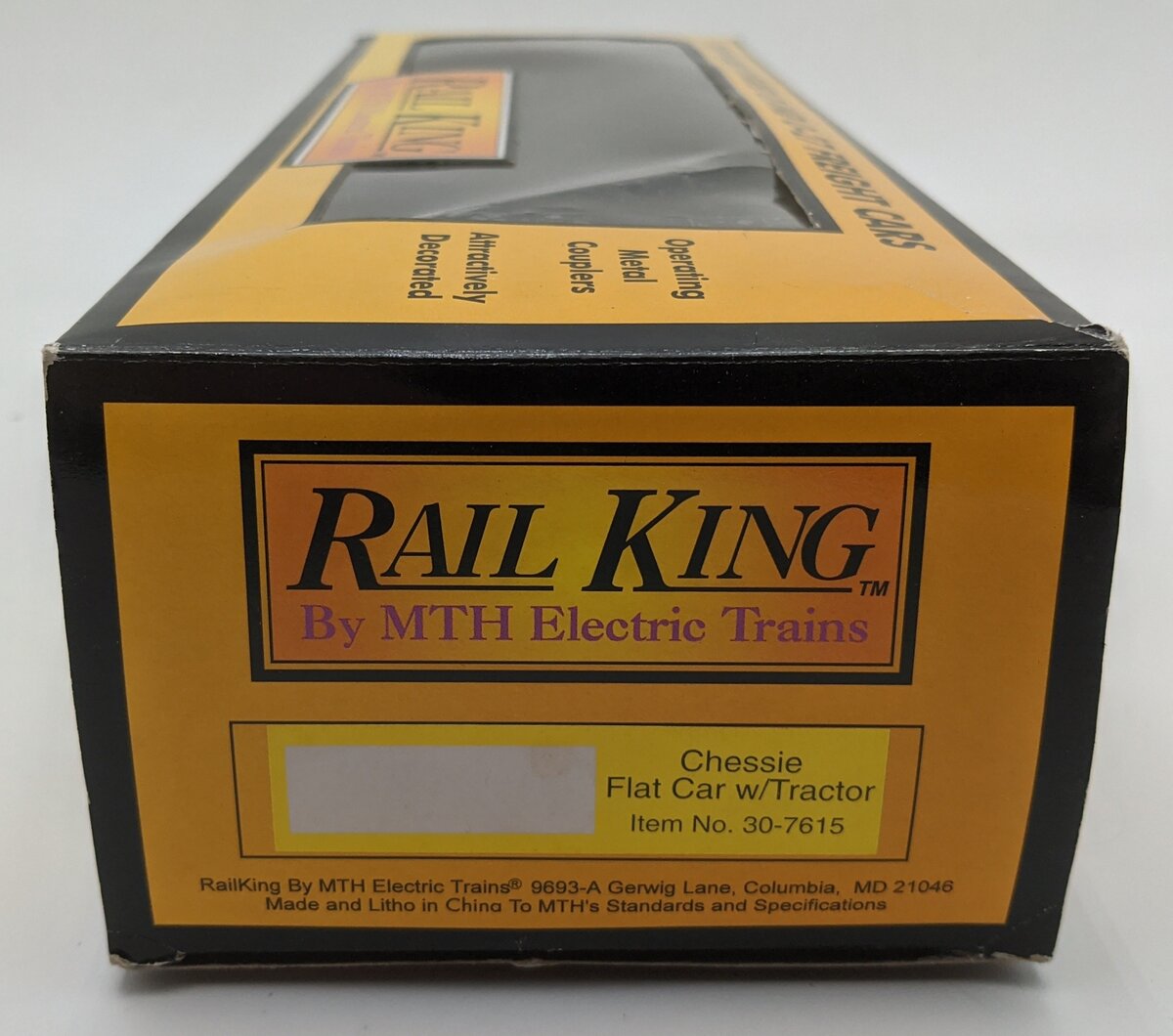 MTH 30-7615 O Gauge Chessie System Flatcar #22897/Box