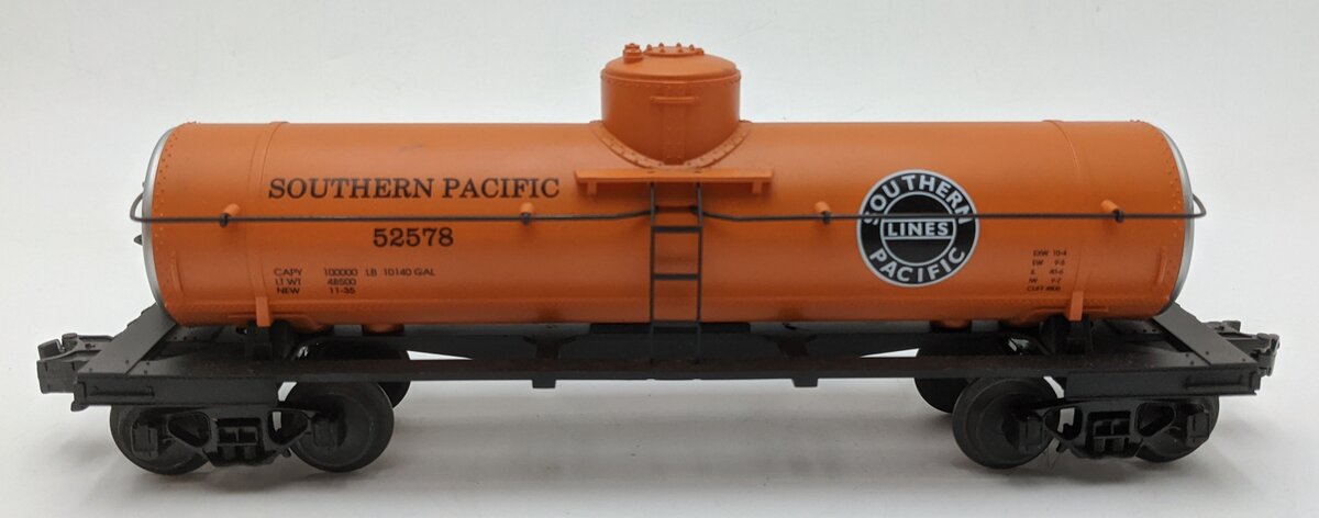 MTH 30-7313 O Gauge Southern Pacific Orange Single Dome Tank Car #52578 VG/Box