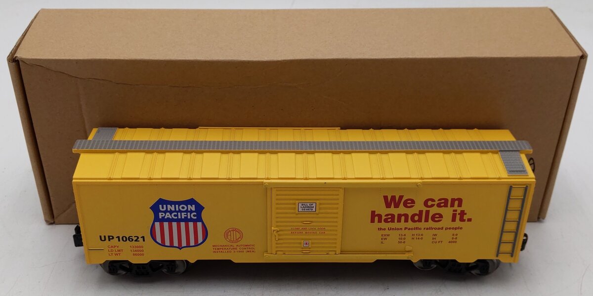 Menards 279-3985 O Scale Union Pacific We Can Handle It Boxcar #10621 EX/Box