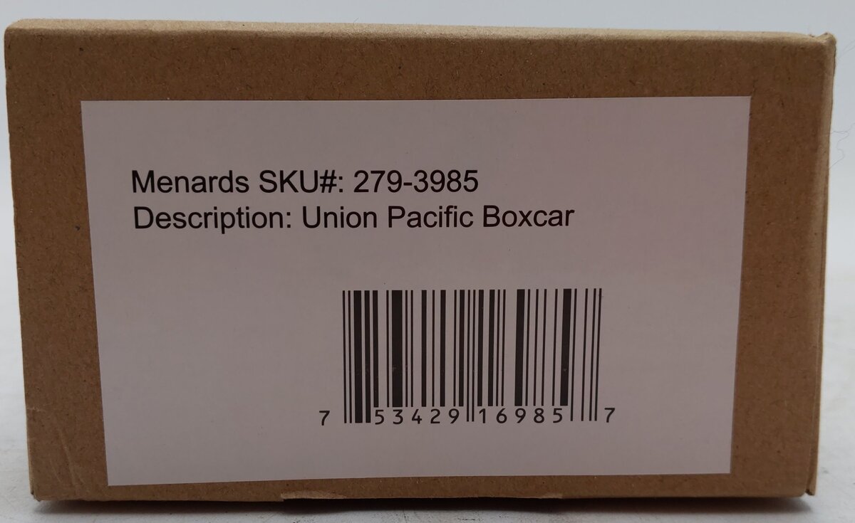 Menards 279-3985 O Scale Union Pacific We Can Handle It Boxcar #10621 EX/Box