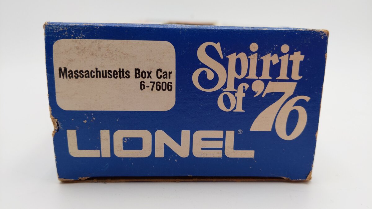 Lionel 6-7606 O Gauge State of Massachusetts Boxcar #7606 EX/Box