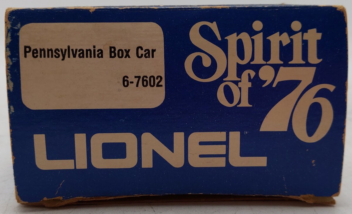 Lionel 6-7602 O Gauge Spirit of 76 State of Pennsylvania Boxcar #7602 VG/Box