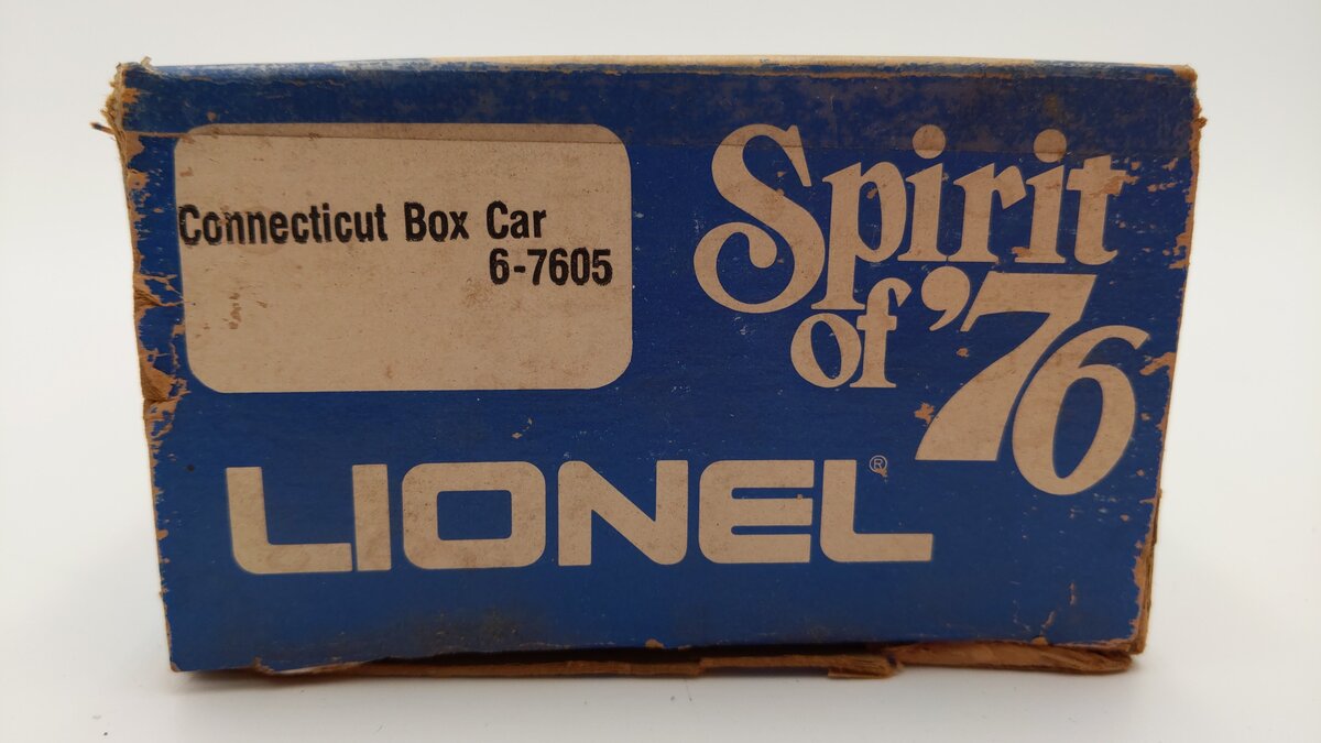 Lionel 6-7605 O Gauge Spirit of 76 State of Connecticut Boxcar #7605 EX/Box