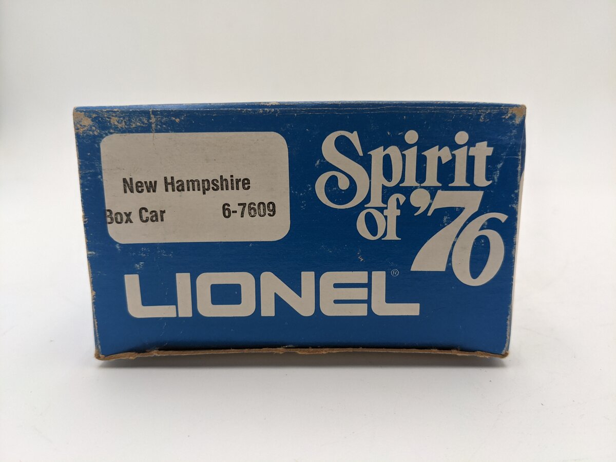 Lionel 6-7609 O Gauge State of New Hampshire Boxcar #7609 VG/Box