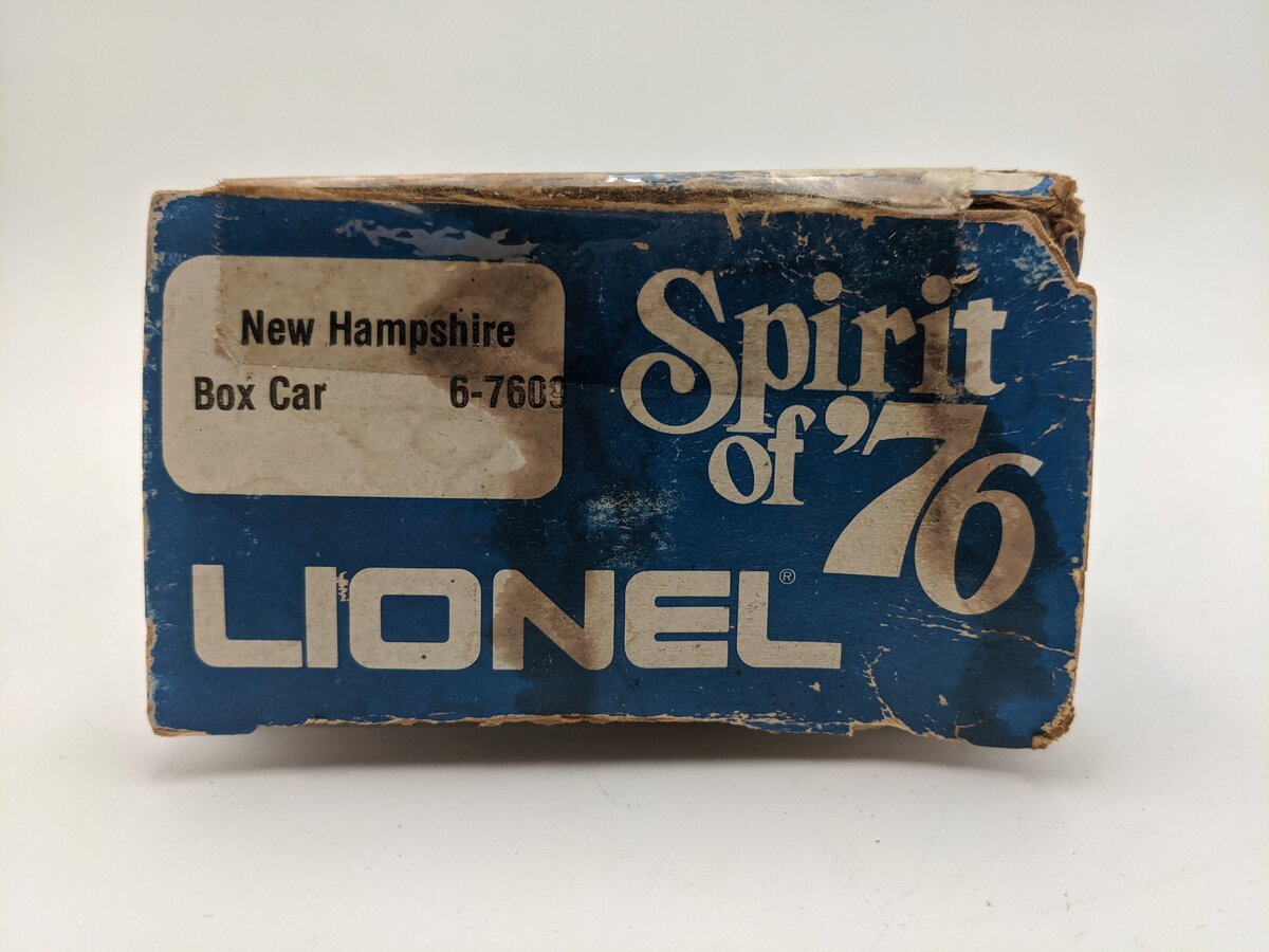 Lionel 6-7609 O Gauge State of New Hampshire Boxcar #7609 VG/Box