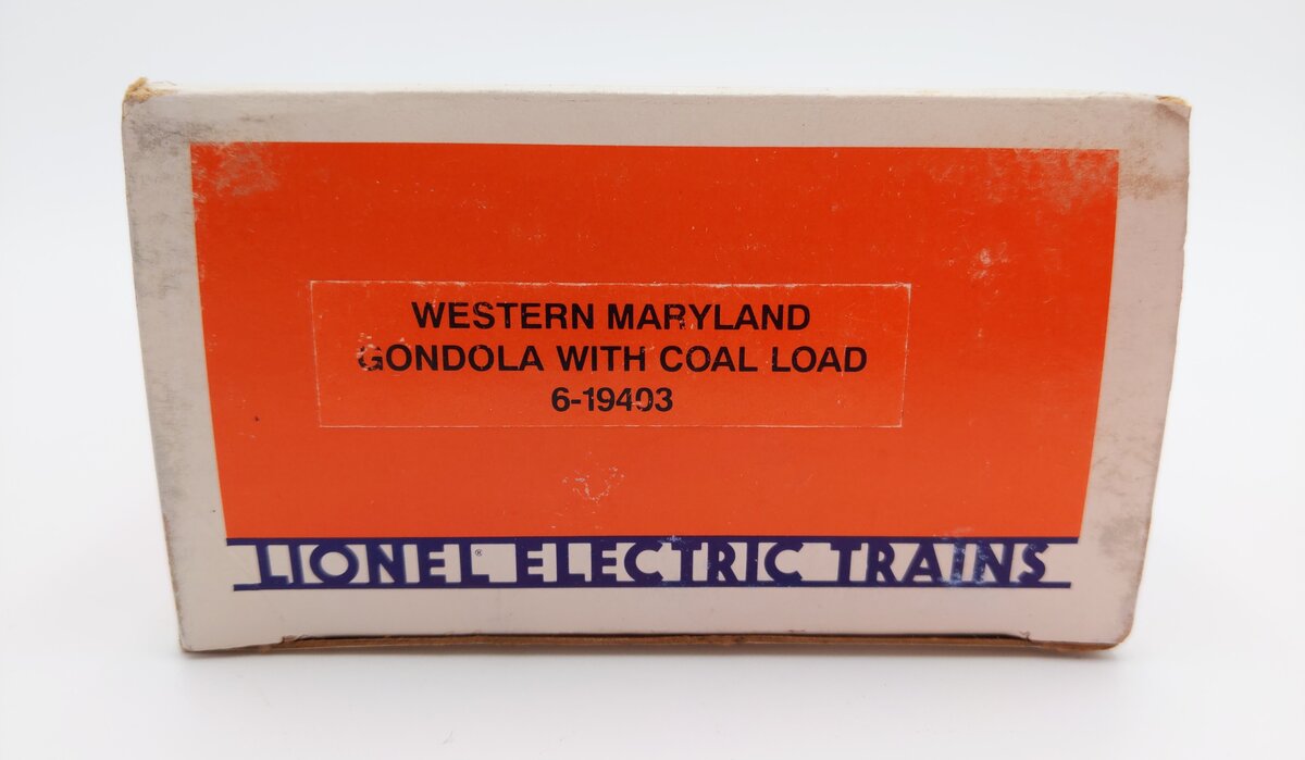 Lionel 6-19403 O Gauge Western Maryland Gondola with Coal Load #19403 EX/Box