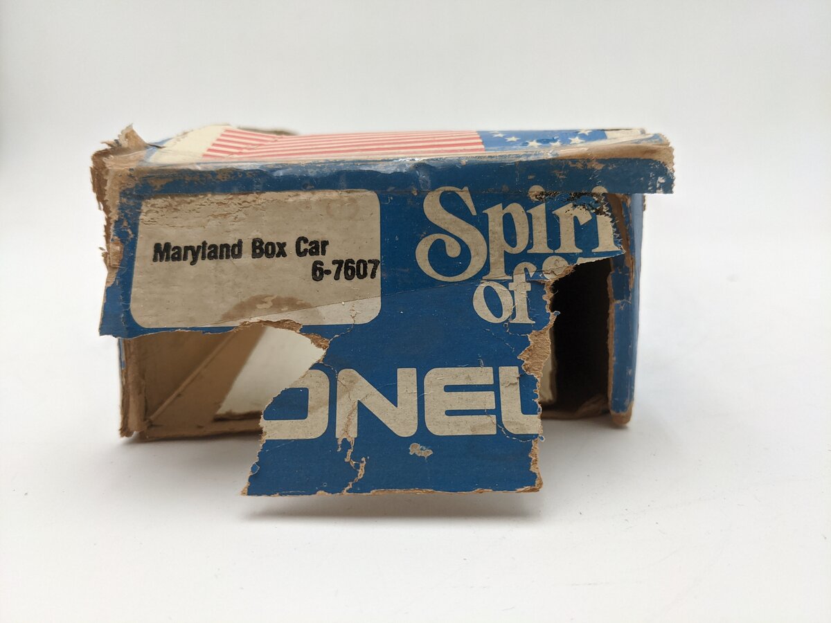 Lionel 6-7607 O Gauge State of Maryland Boxcar #7607 VG/Box