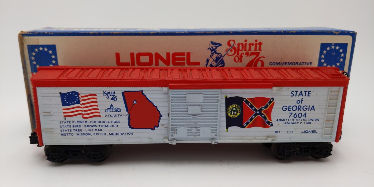 Lionel 6-7604 O Gauge State of Georgia Boxcar #7604 EX/Box