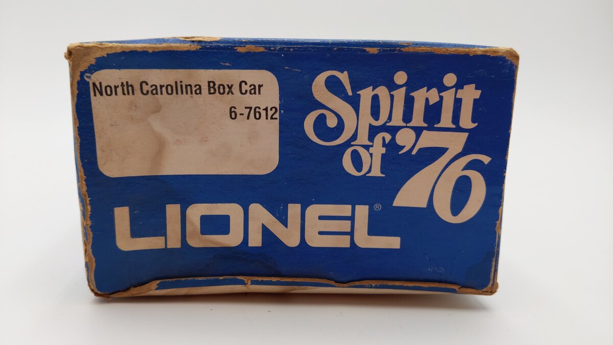Lionel 6-7612 O Gauge State of North Carolina Boxcar #7612 EX/Box