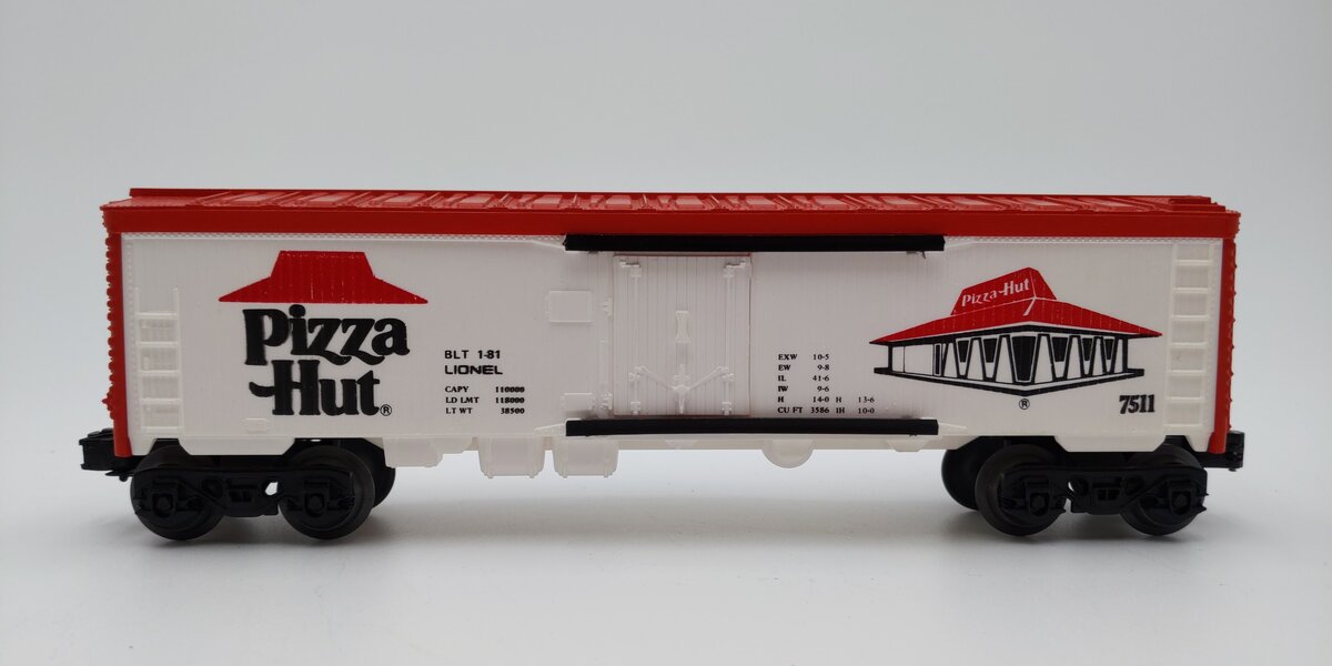 Lionel 6-7511 O Gauge Pizza Hut Refrigerator Car EX/Box