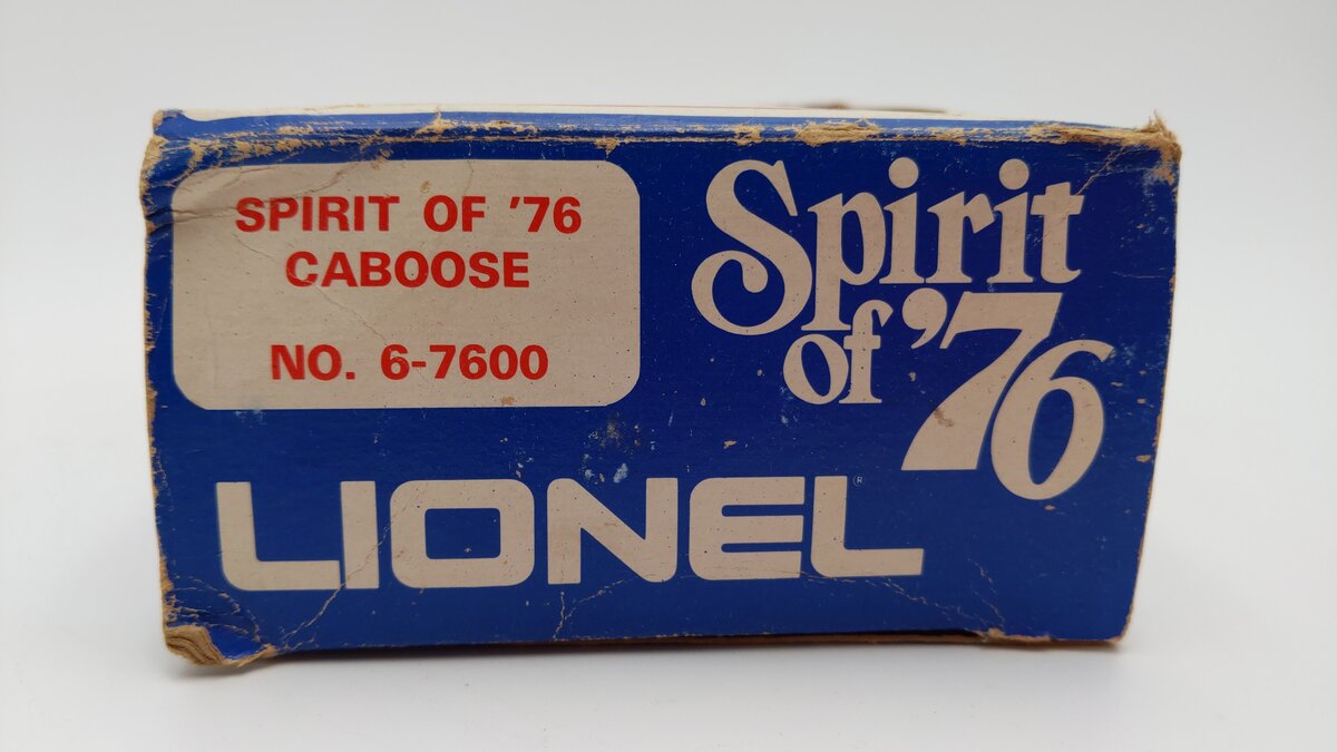 Lionel 6-7600 O Gauge Spirit of 76 N5C Porthole Lighted Caboose VG/Box