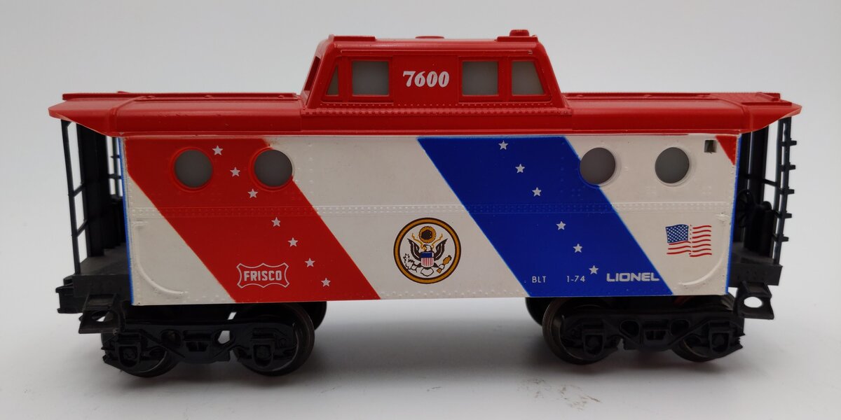 Lionel 6-7600 O Gauge Spirit of 76 N5C Porthole Lighted Caboose VG/Box