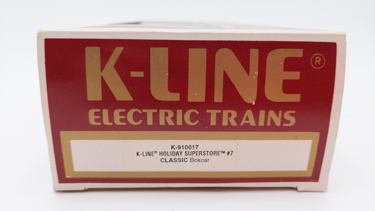 K-Line K910017 Holiday Superstore #7 Classic Boxcar EX/Box