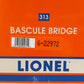Lionel 6-22972 O Gauge #313 Bascule Bridge EX/Box