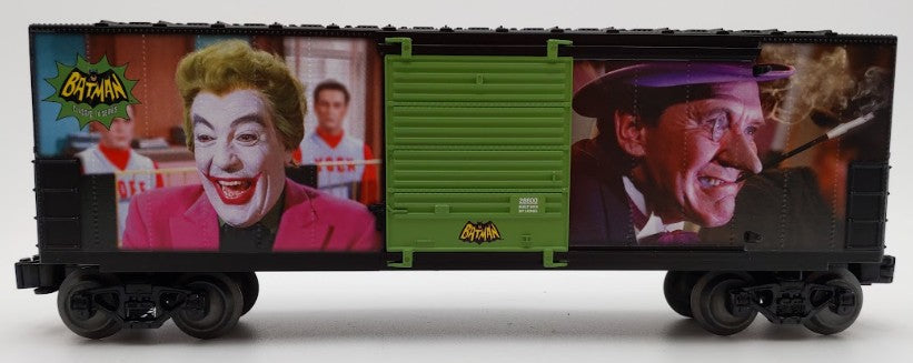 Lionel 1928600 O Gauge Batman Classic Gotham City Villains Hi-Cube Boxcar LN/Box