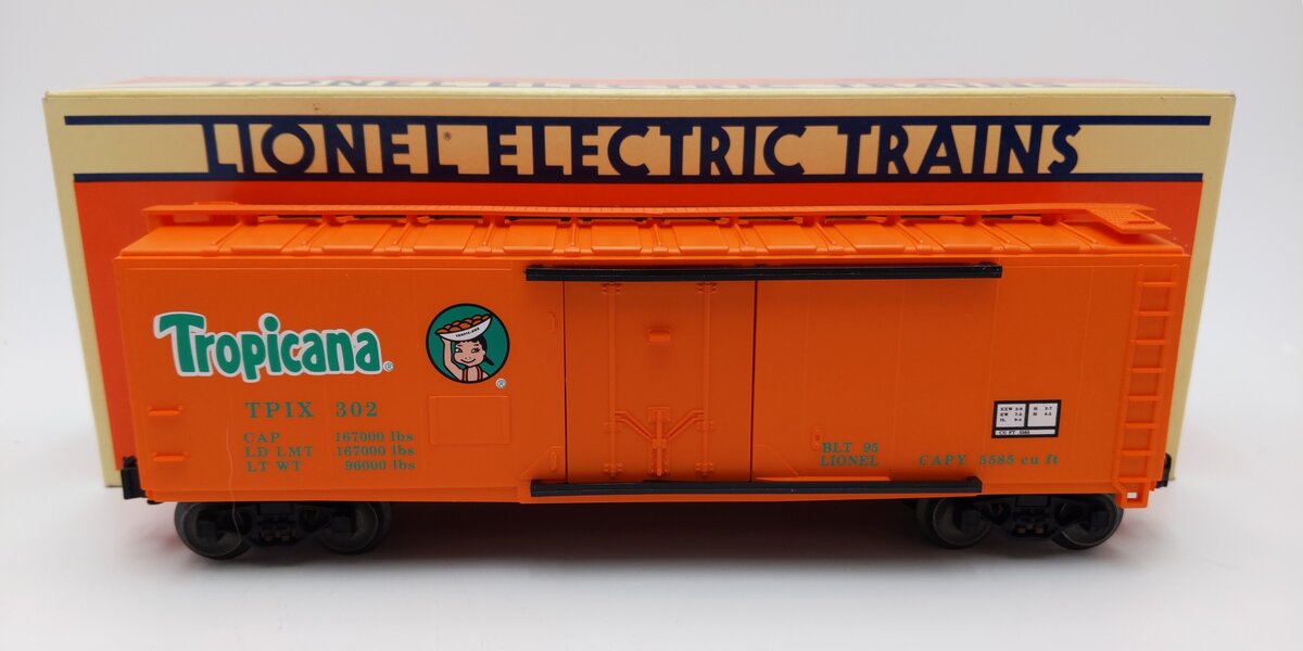Lionel 6-17309 O Gauge Tropicana Standard Reefer #302 EX/Box