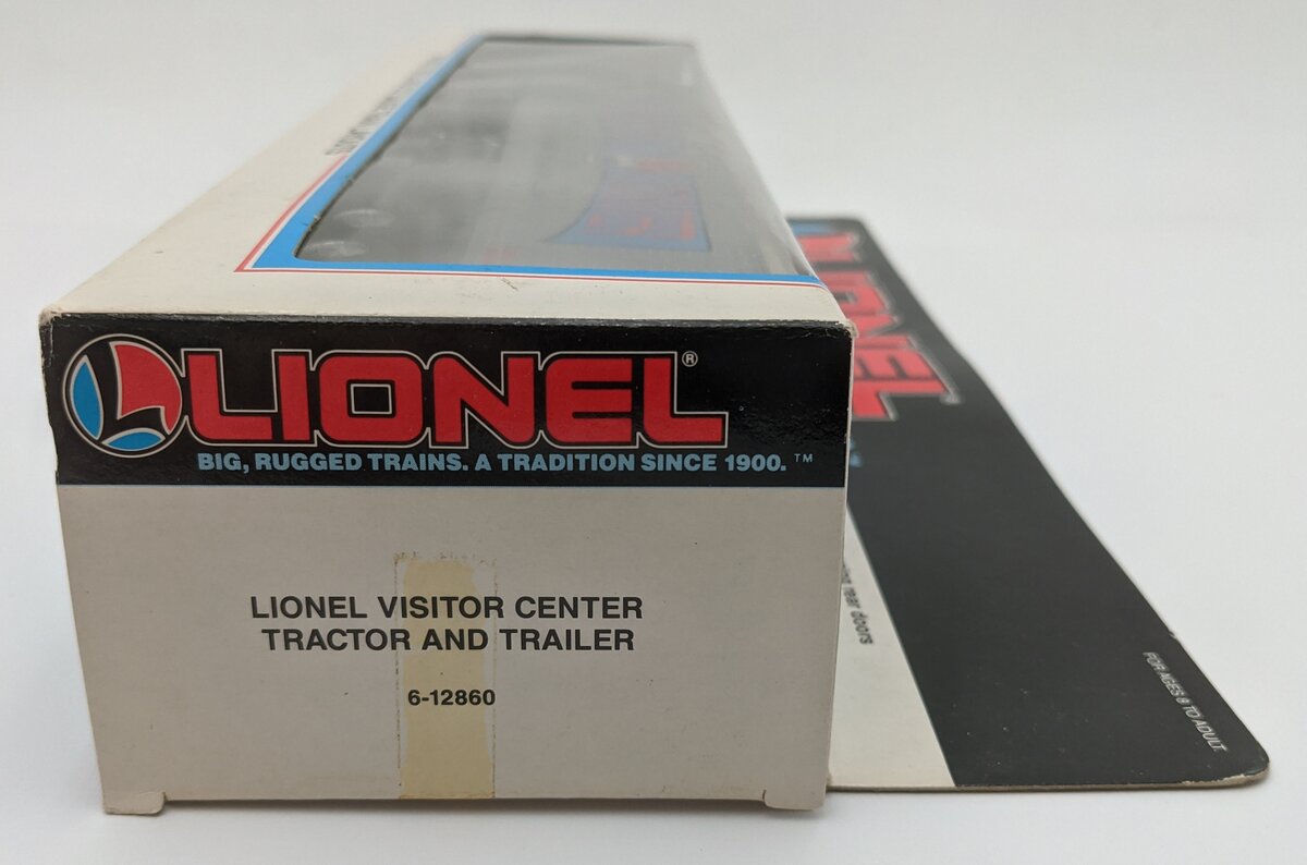 Lionel 6-12860 O / O27 Gauge Visitor L Center Tractor W/ Trailer Die Cast NIB