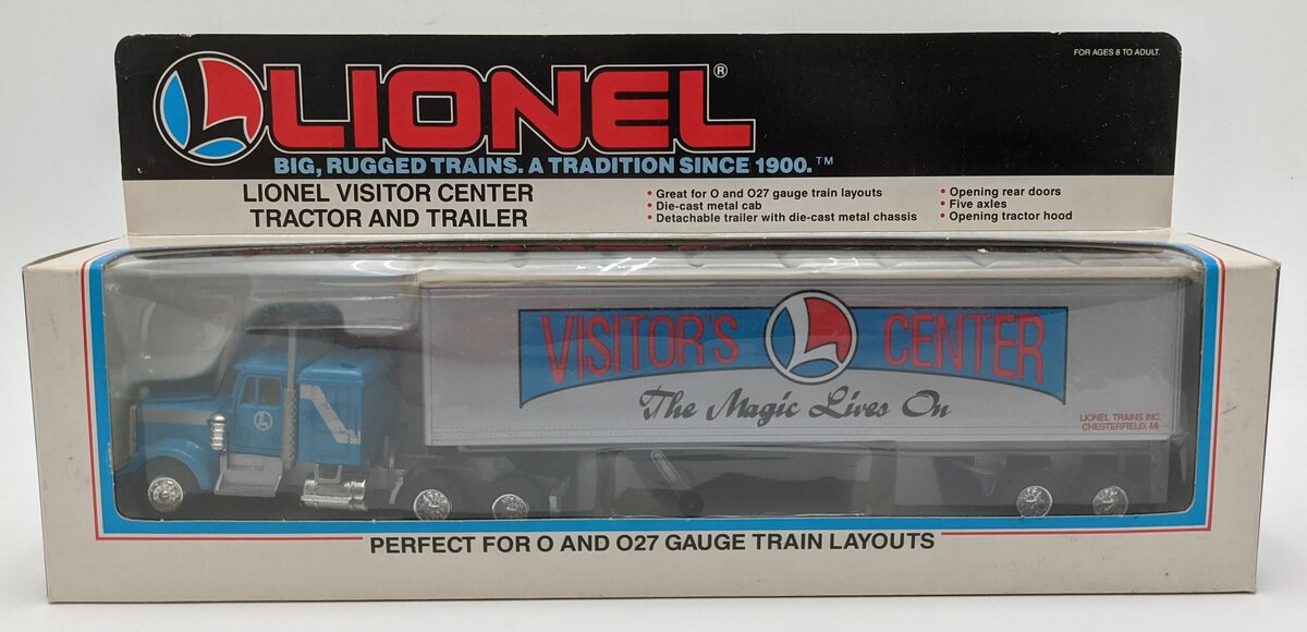 Lionel 6-12860 O / O27 Gauge Visitor L Center Tractor W/ Trailer Die Cast NIB