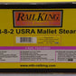 MTH 30-1156-1 O Pennsylvania 2-8-8-2 USRA Mallet Steam & Tender #373 w/PS1 EX/Box