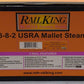 MTH 30-1156-1 O Pennsylvania 2-8-8-2 USRA Mallet Steam & Tender #373 w/PS1 EX/Box