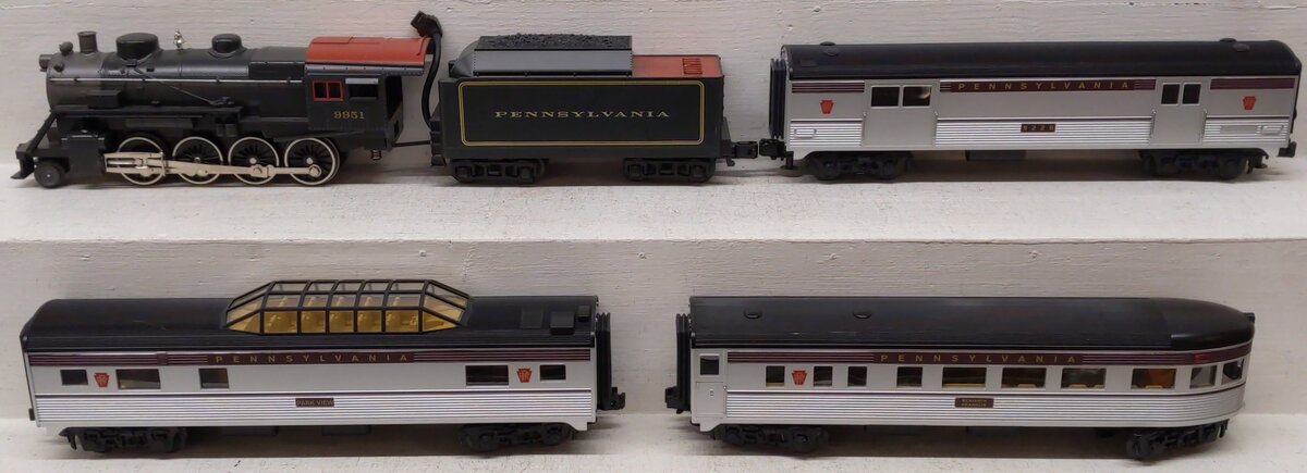 MTH 30-4092-1 PRR RailKing 2-8-0 O Gauge Steam Train Set with Proto-Sound 2.0 EX/Box