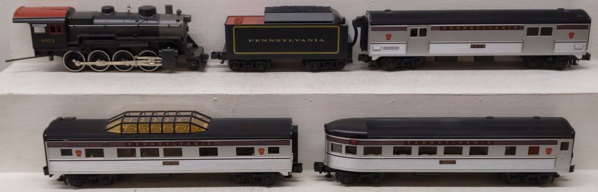 MTH 30-4092-1 PRR RailKing 2-8-0 O Gauge Steam Train Set with Proto-Sound 2.0 EX/Box