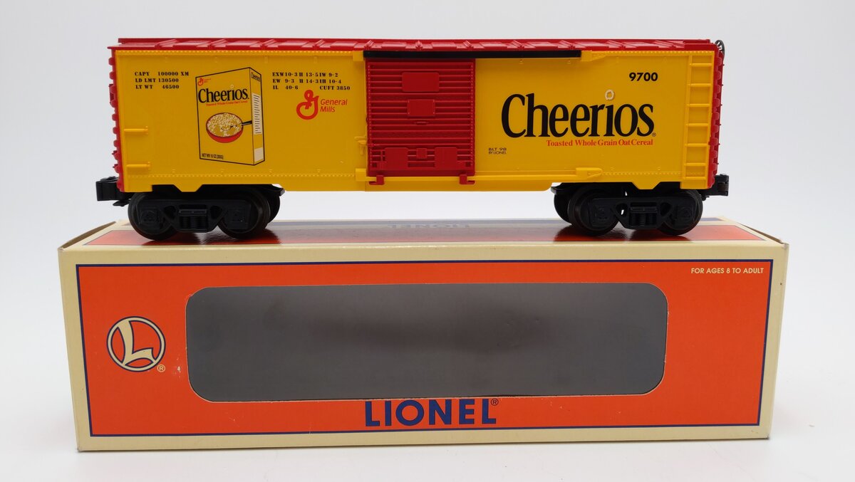 Lionel 6-26216 O Gauge Cheerios Boxcar #9700 LN/Box