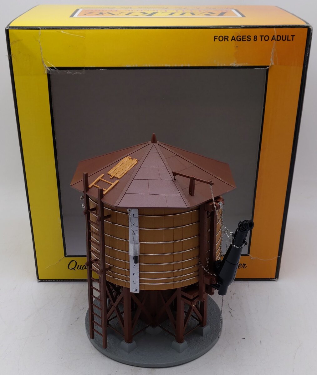MTH 30-11028 O Scale Operating Wood Water Tower EX/Box