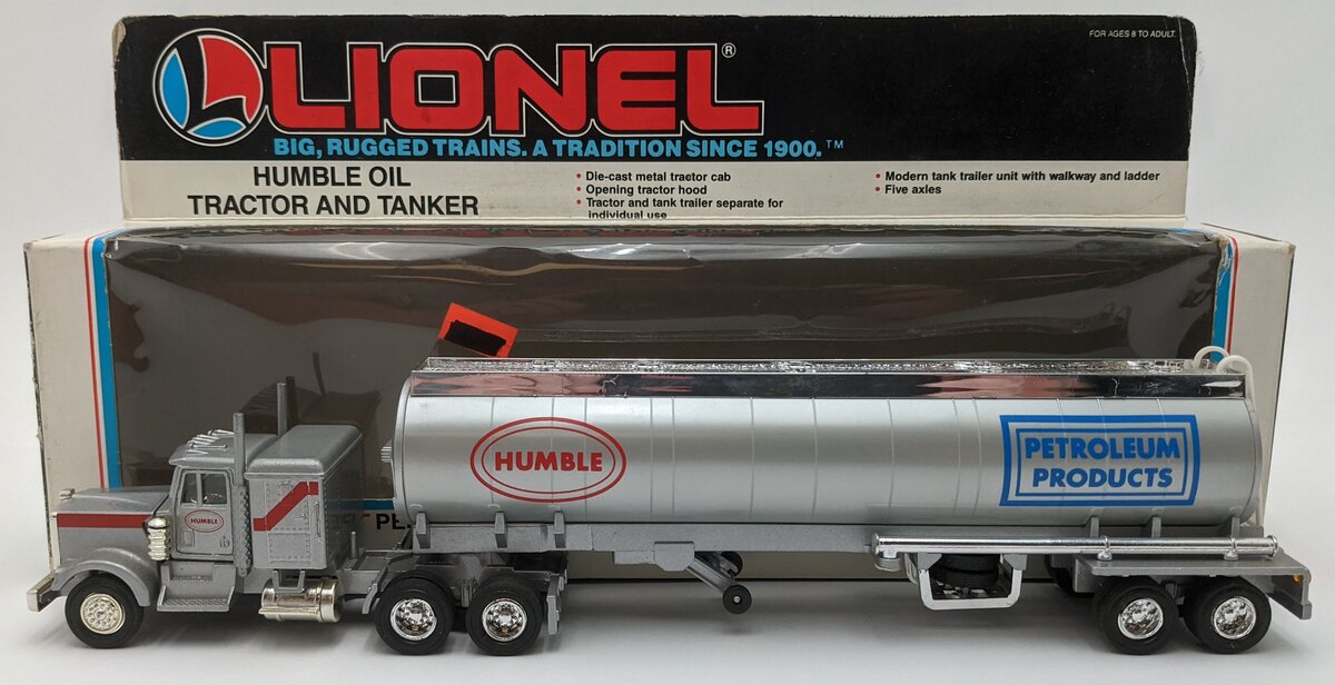 Lionel 6-12837 O Gauge Humble Oil Tractor Trailer & Tanker LN/Box